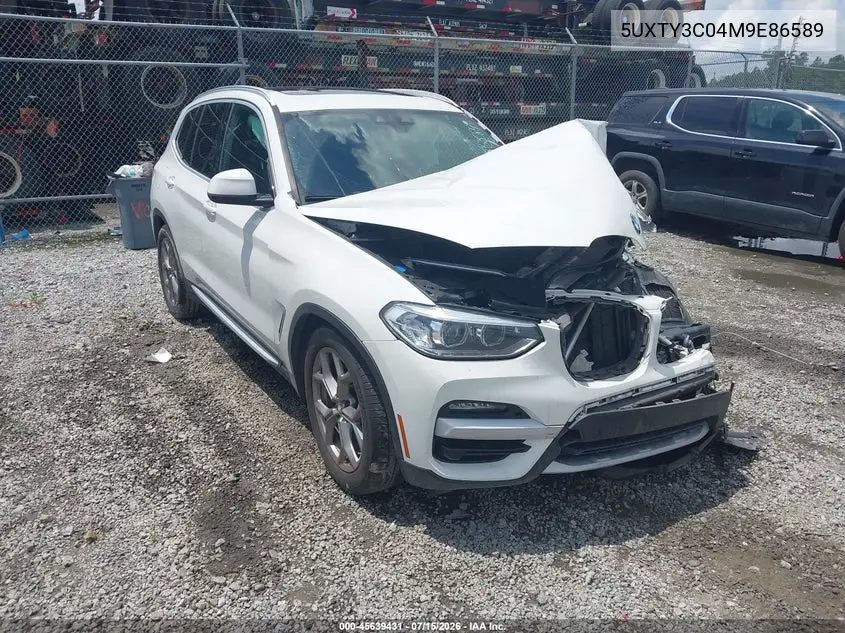 2021 BMW X3 Sdrive30I VIN: 5UXTY3C04M9E86589 Lot: 45639431