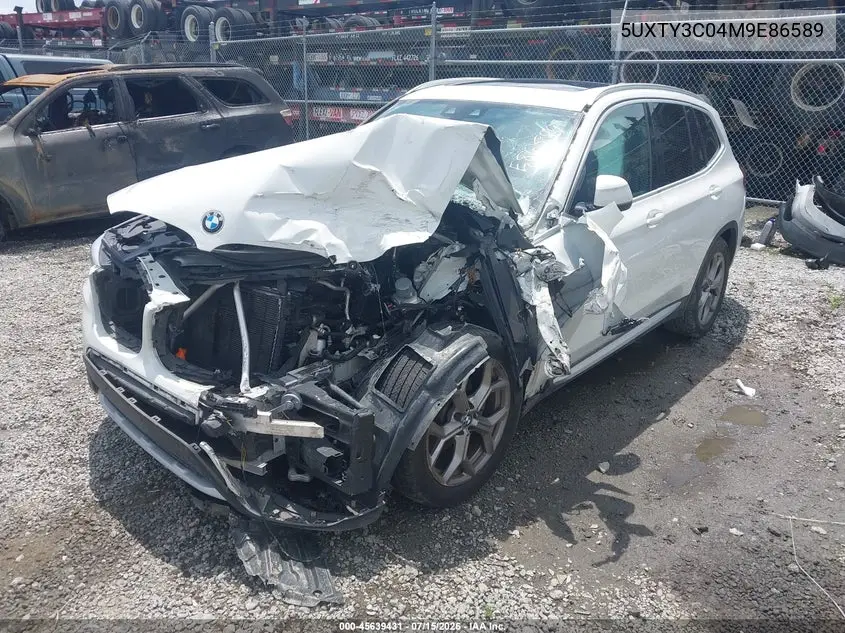 2021 BMW X3 Sdrive30I VIN: 5UXTY3C04M9E86589 Lot: 45639431