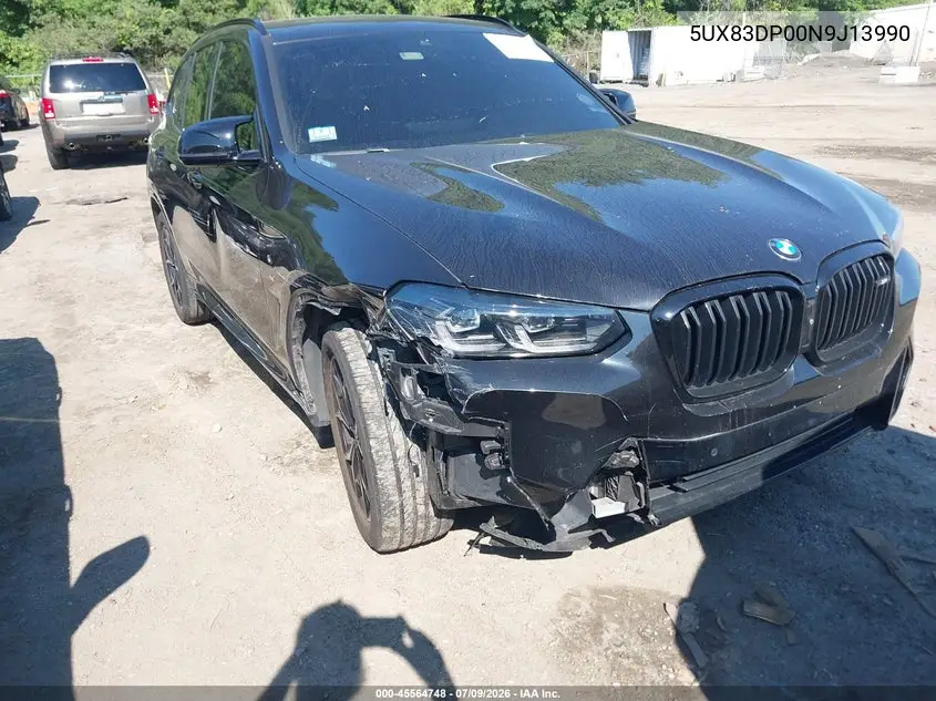 2022 BMW X3 M40I VIN: 5UX83DP00N9J13990 Lot: 45564748