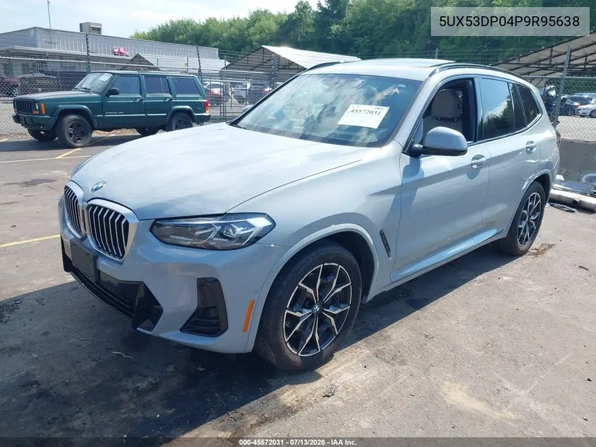 2023 BMW X3 xDrive30I VIN: 5UX53DP04P9R95638 Lot: 45572031