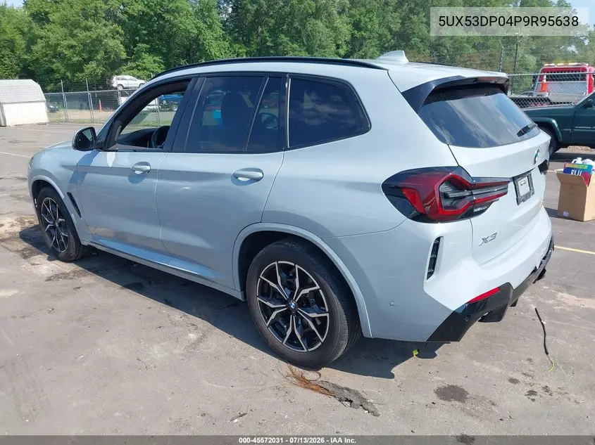 2023 BMW X3 xDrive30I VIN: 5UX53DP04P9R95638 Lot: 45572031