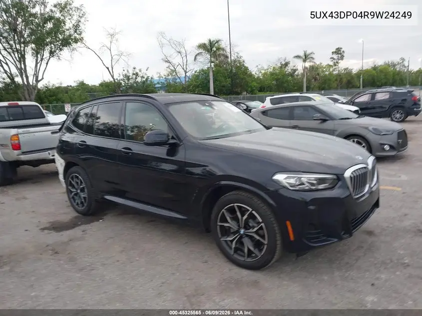 2024 BMW X3 Sdrive30I VIN: 5UX43DP04R9W24249 Lot: 45325565