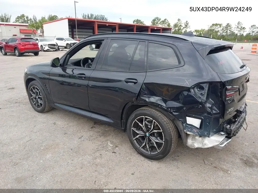 2024 BMW X3 Sdrive30I VIN: 5UX43DP04R9W24249 Lot: 45325565