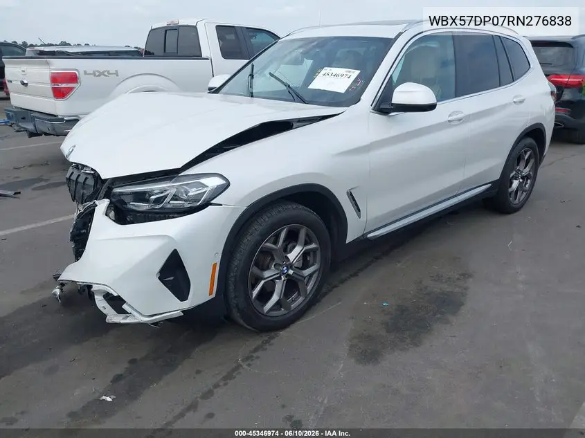 2024 BMW X3 xDrive30I VIN: WBX57DP07RN276838 Lot: 45346974