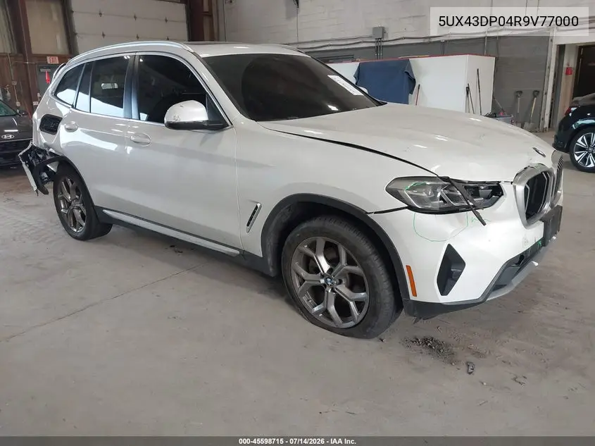 2024 BMW X3 Sdrive30I VIN: 5UX43DP04R9V77000 Lot: 45598715