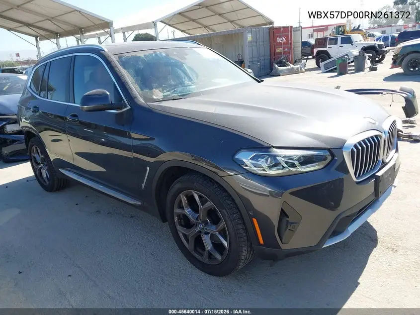 2024 BMW X3 xDrive30I VIN: WBX57DP00RN261372 Lot: 45640014