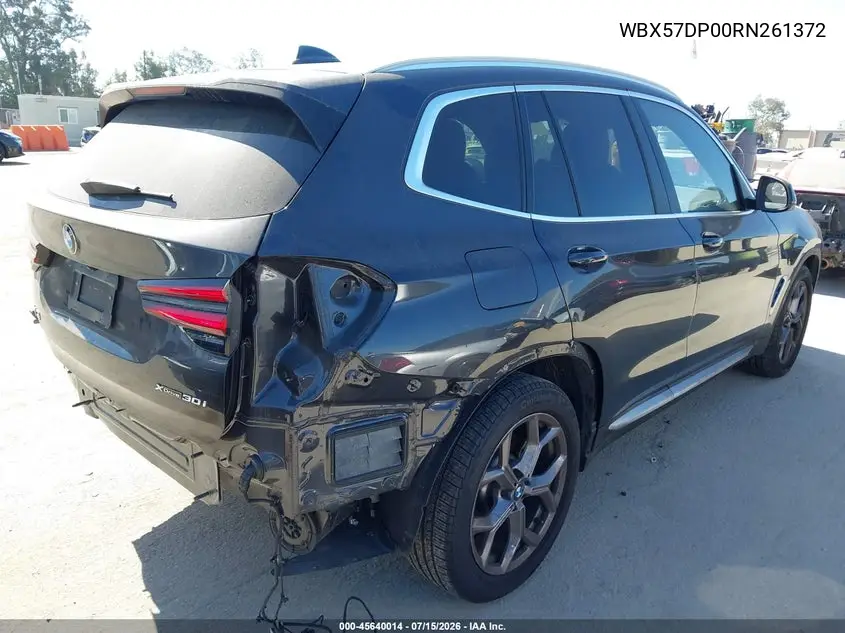 2024 BMW X3 xDrive30I VIN: WBX57DP00RN261372 Lot: 45640014