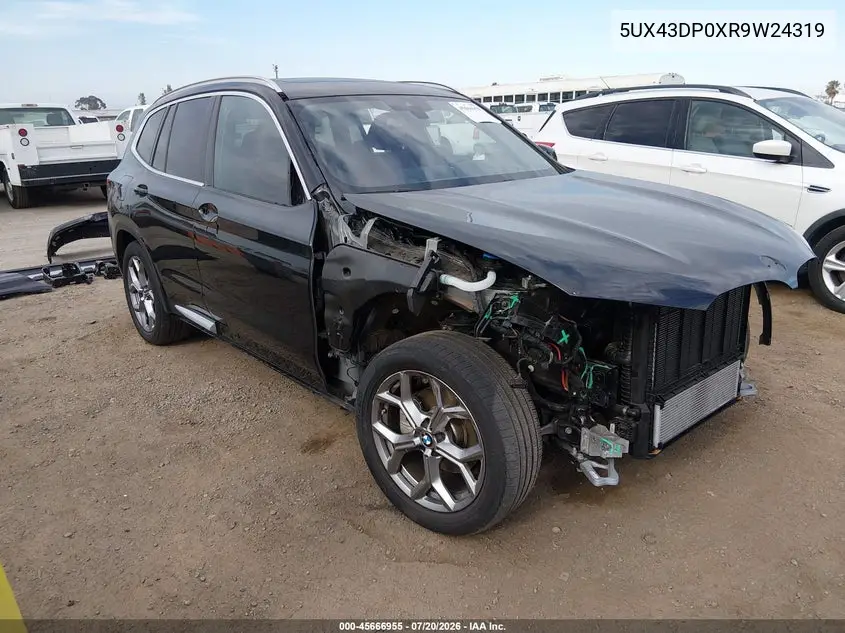 2024 BMW X3 Sdrive30I VIN: 5UX43DP0XR9W24319 Lot: 45666955