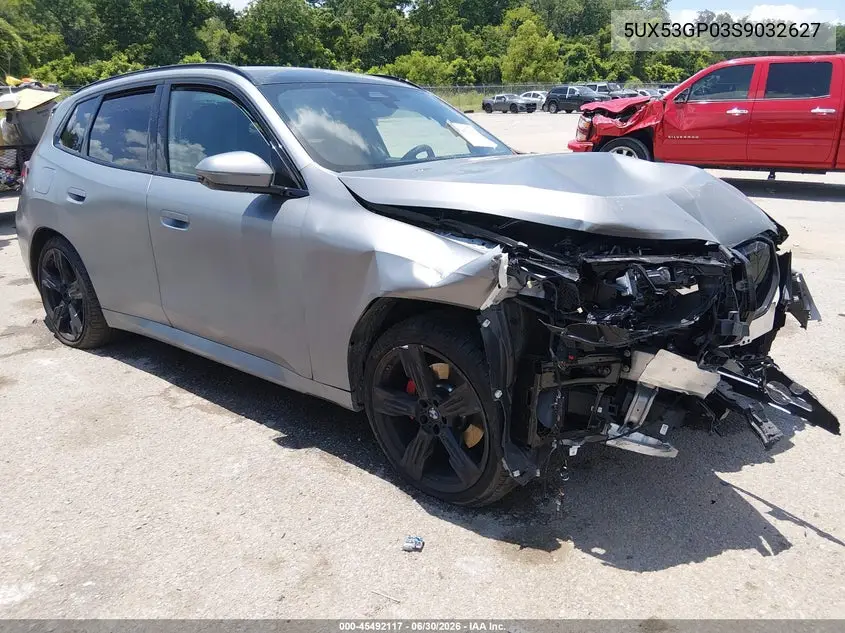 2025 BMW X3 30 xDrive VIN: 5UX53GP03S9032627 Lot: 45492117