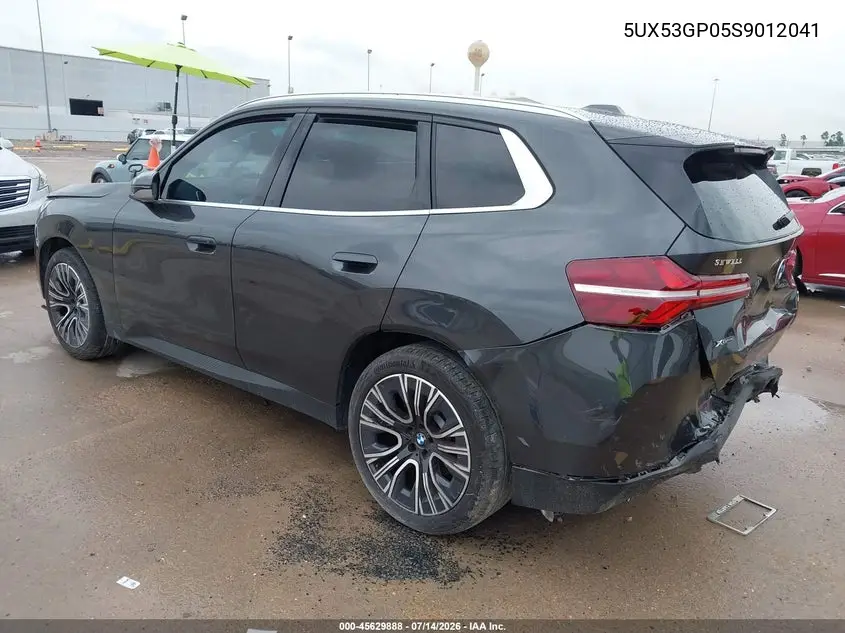 2025 BMW X3 30 xDrive VIN: 5UX53GP05S9012041 Lot: 45629888