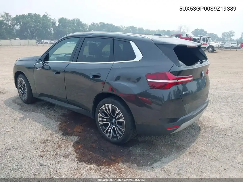 2025 BMW X3 30 xDrive VIN: 5UX53GP00S9Z19389 Lot: 45633657