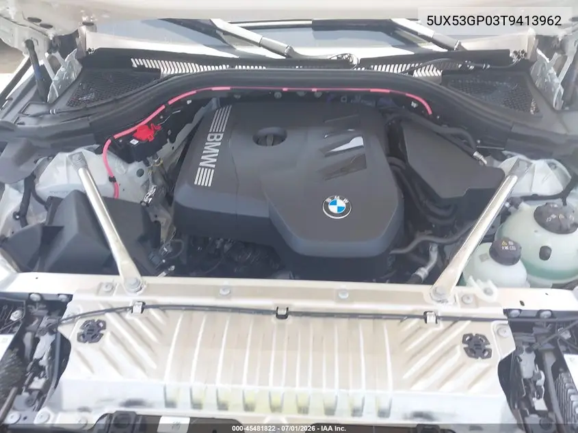 2026 BMW X3 30 xDrive VIN: 5UX53GP03T9413962 Lot: 45481822