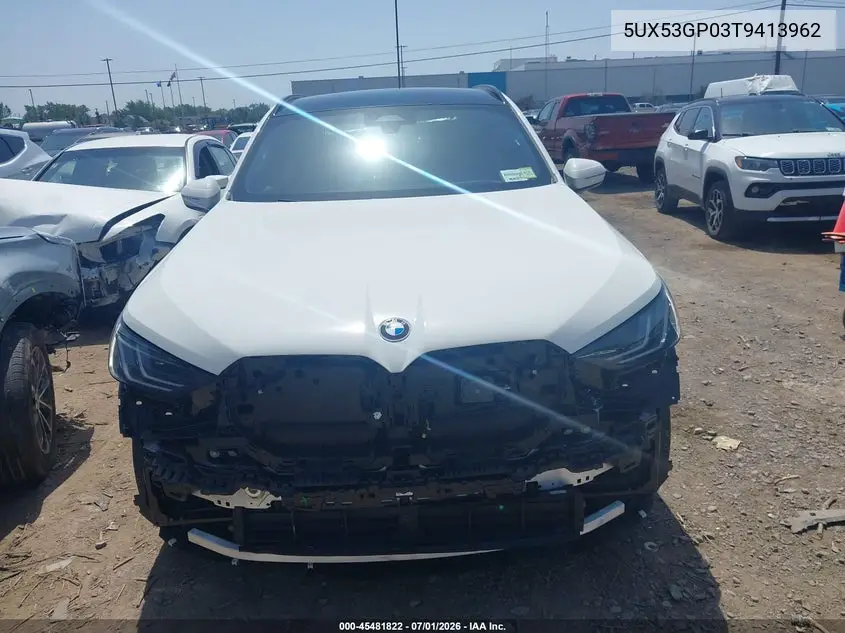 2026 BMW X3 30 xDrive VIN: 5UX53GP03T9413962 Lot: 45481822