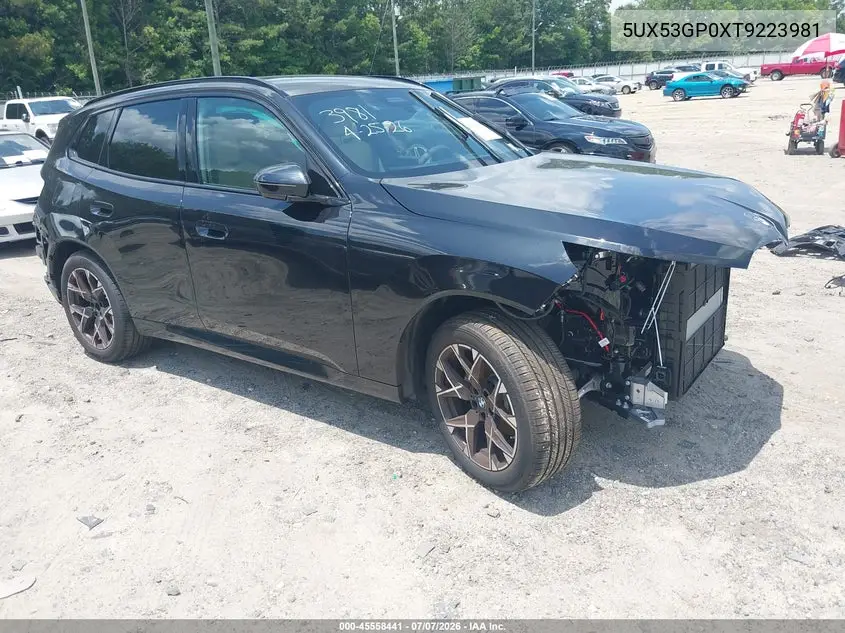 2026 BMW X3 30 xDrive VIN: 5UX53GP0XT9223981 Lot: 45558441