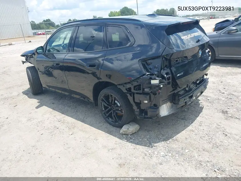 2026 BMW X3 30 xDrive VIN: 5UX53GP0XT9223981 Lot: 45558441