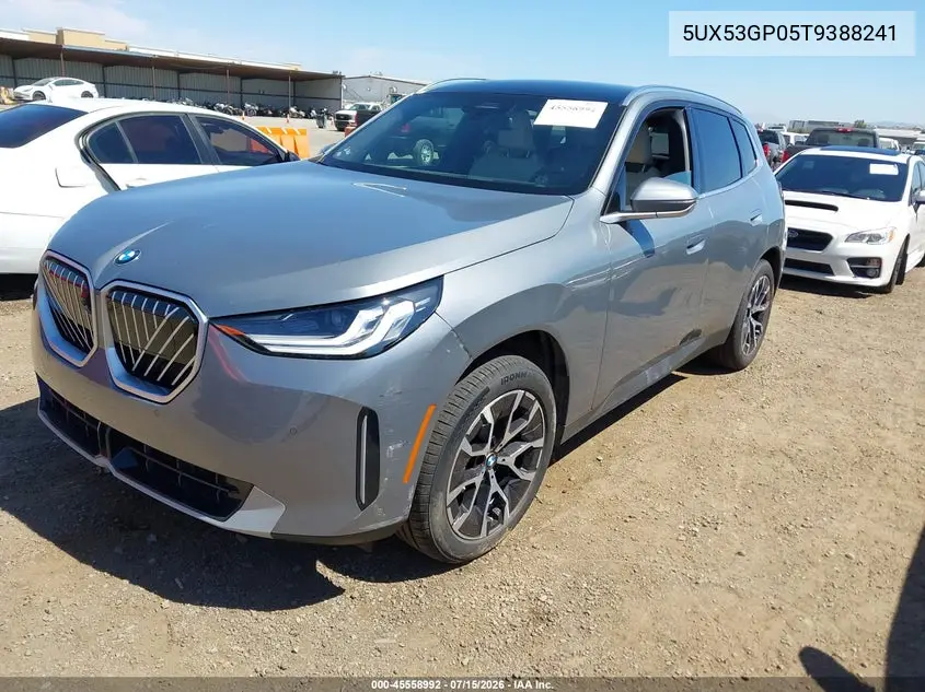 2026 BMW X3 30 xDrive VIN: 5UX53GP05T9388241 Lot: 45558992