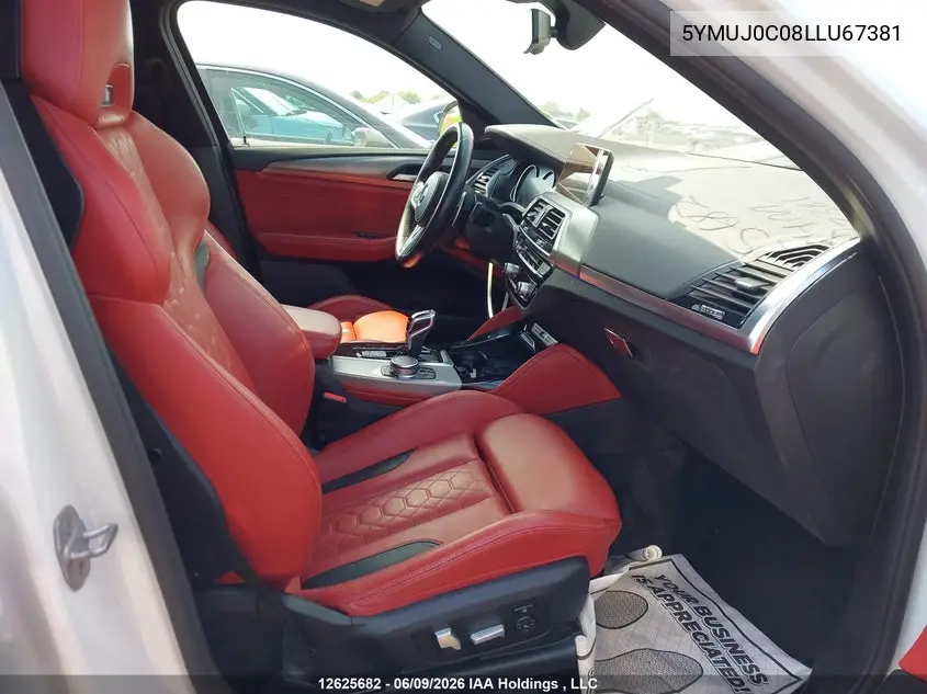 2020 BMW X4 M Competition VIN: 5YMUJ0C08LLU67381 Lot: 12625682X