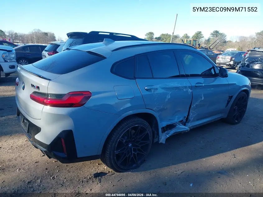 2022 BMW X4 M VIN: 5YM23EC09N9M71552 Lot: 44788895