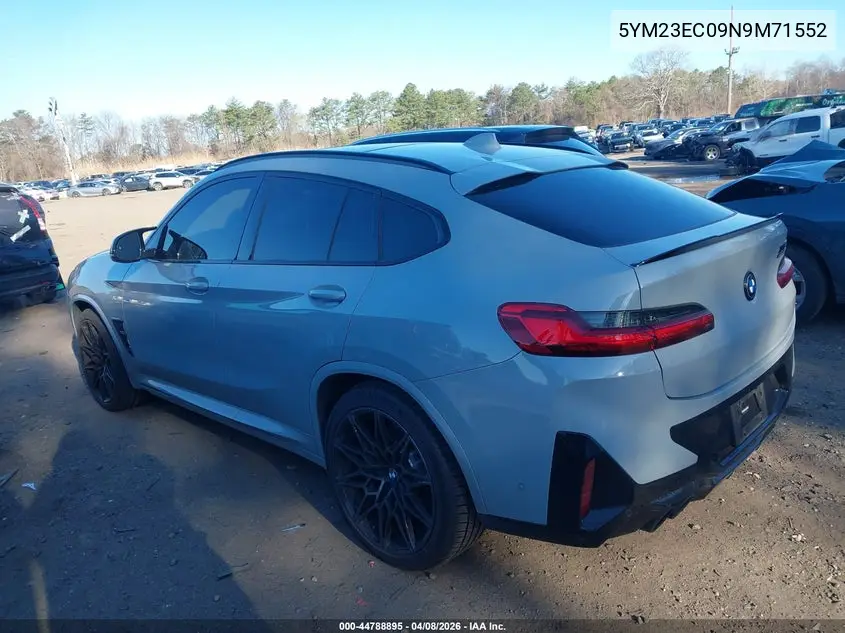 2022 BMW X4 M VIN: 5YM23EC09N9M71552 Lot: 44788895