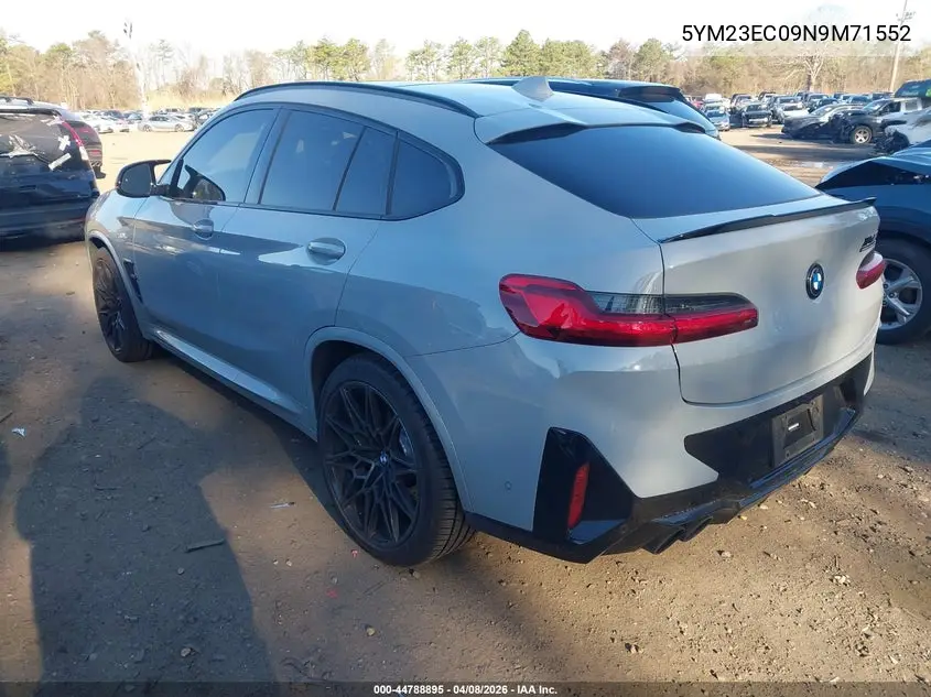 2022 BMW X4 M VIN: 5YM23EC09N9M71552 Lot: 44788895
