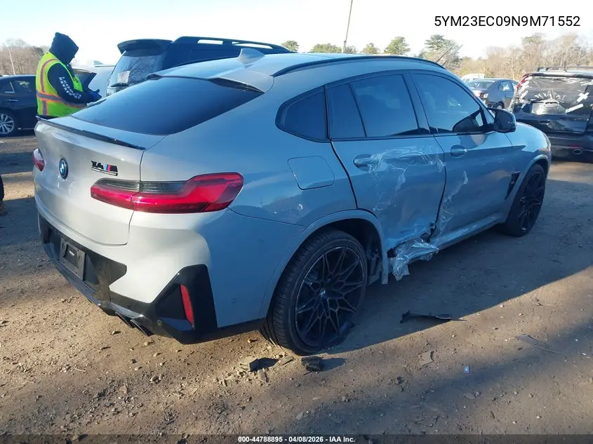2022 BMW X4 M VIN: 5YM23EC09N9M71552 Lot: 44788895
