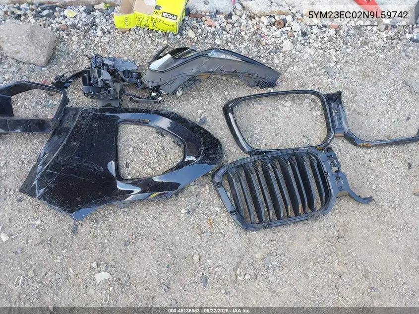 2022 BMW X4 M VIN: 5YM23EC02N9L59742 Lot: 45136553