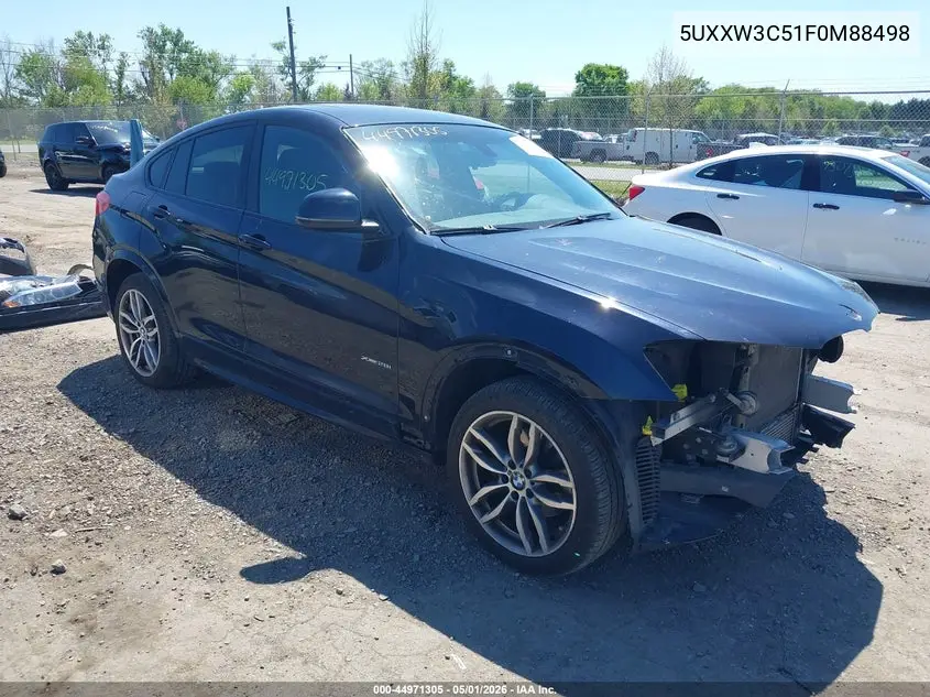 2015 BMW X4 xDrive28I VIN: 5UXXW3C51F0M88498 Lot: 44971305