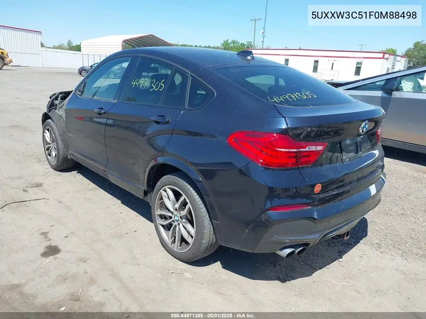 2015 BMW X4 xDrive28I VIN: 5UXXW3C51F0M88498 Lot: 44971305