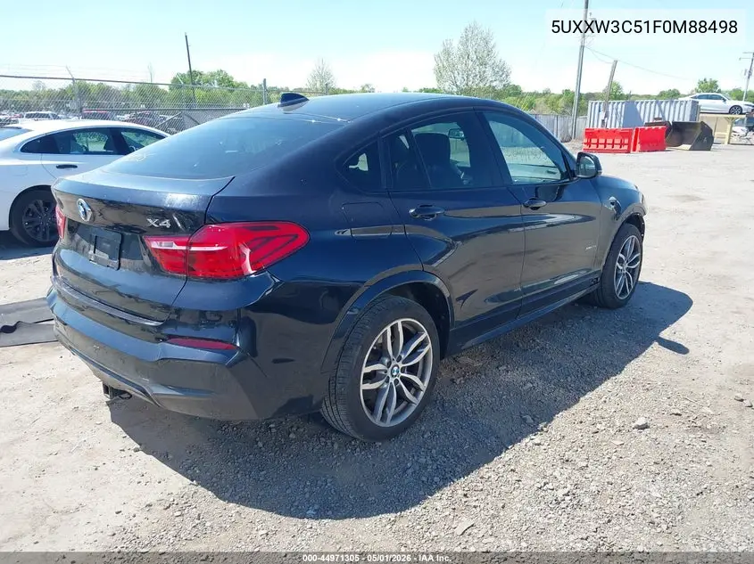 2015 BMW X4 xDrive28I VIN: 5UXXW3C51F0M88498 Lot: 44971305