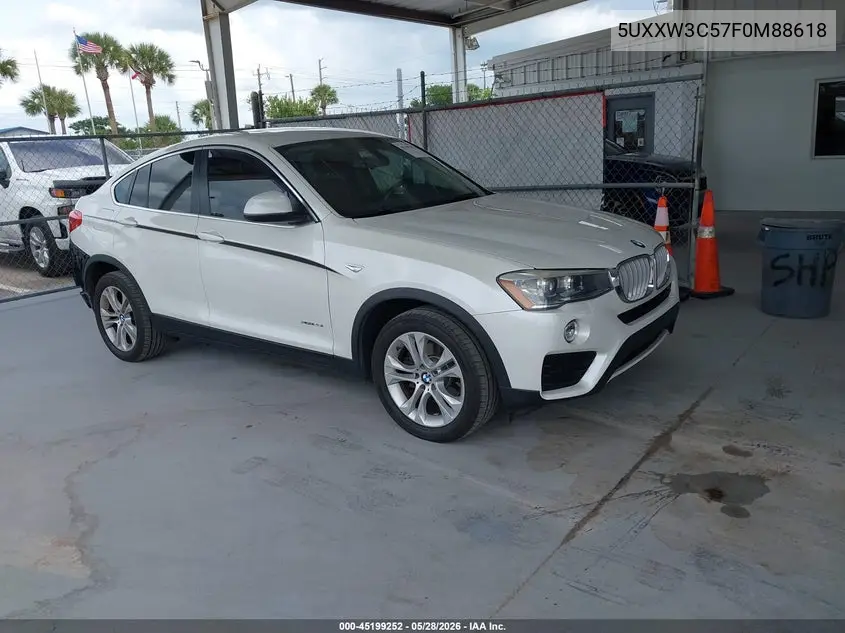 2015 BMW X4 xDrive28I VIN: 5UXXW3C57F0M88618 Lot: 45199252
