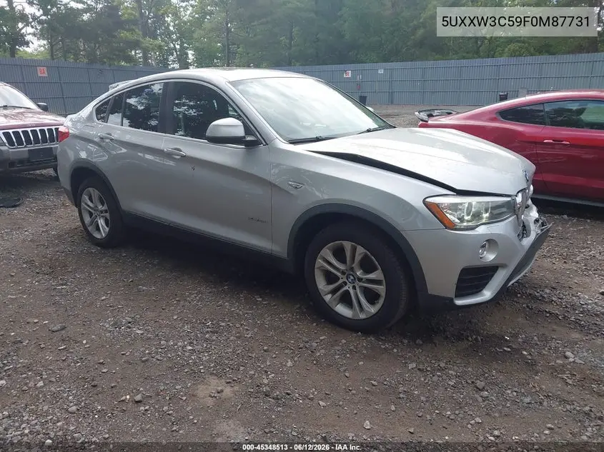 2015 BMW X4 xDrive28I VIN: 5UXXW3C59F0M87731 Lot: 45348513