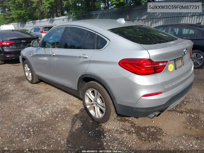 2015 BMW X4 xDrive28I VIN: 5UXXW3C59F0M87731 Lot: 45348513