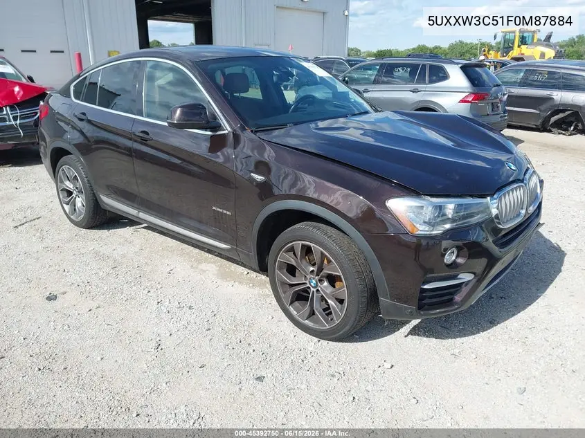 2015 BMW X4 xDrive28I VIN: 5UXXW3C51F0M87884 Lot: 45392750