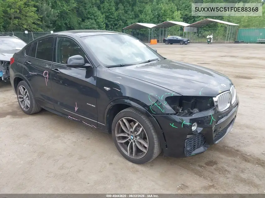 2015 BMW X4 xDrive35I VIN: 5UXXW5C51F0E88368 Lot: 45443620