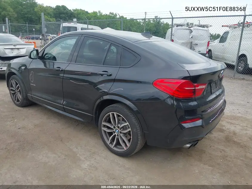 2015 BMW X4 xDrive35I VIN: 5UXXW5C51F0E88368 Lot: 45443620