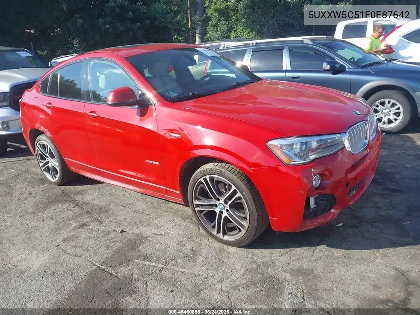 2015 BMW X4 xDrive35I VIN: 5UXXW5C51F0E87642 Lot: 45460855