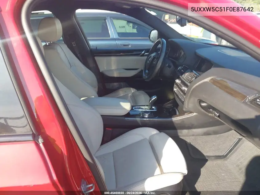 2015 BMW X4 xDrive35I VIN: 5UXXW5C51F0E87642 Lot: 45460855