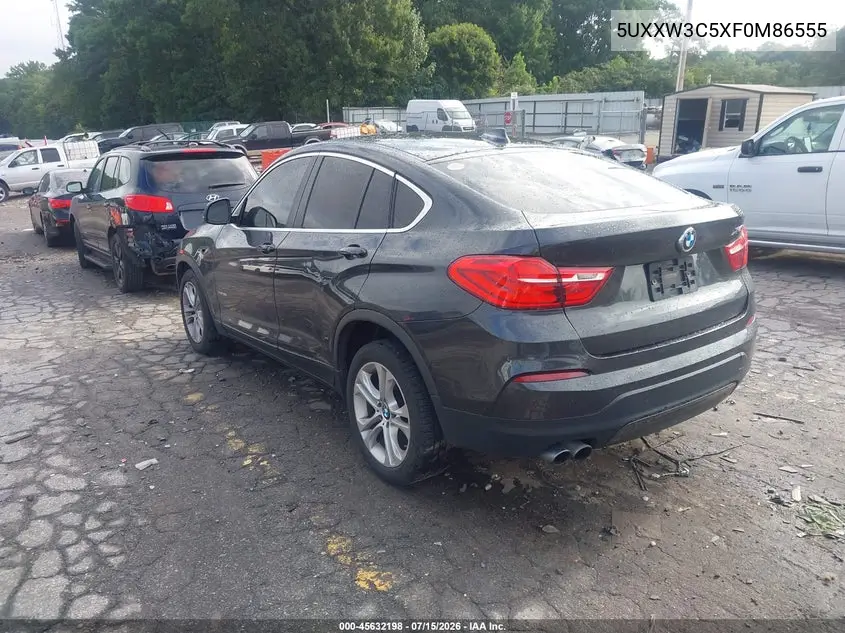 2015 BMW X4 xDrive28I VIN: 5UXXW3C5XF0M86555 Lot: 45632198