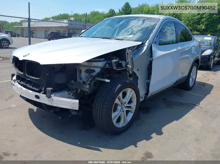 2016 BMW X4 xDrive28I VIN: 5UXXW3C57G0M90452 Lot: 45475456