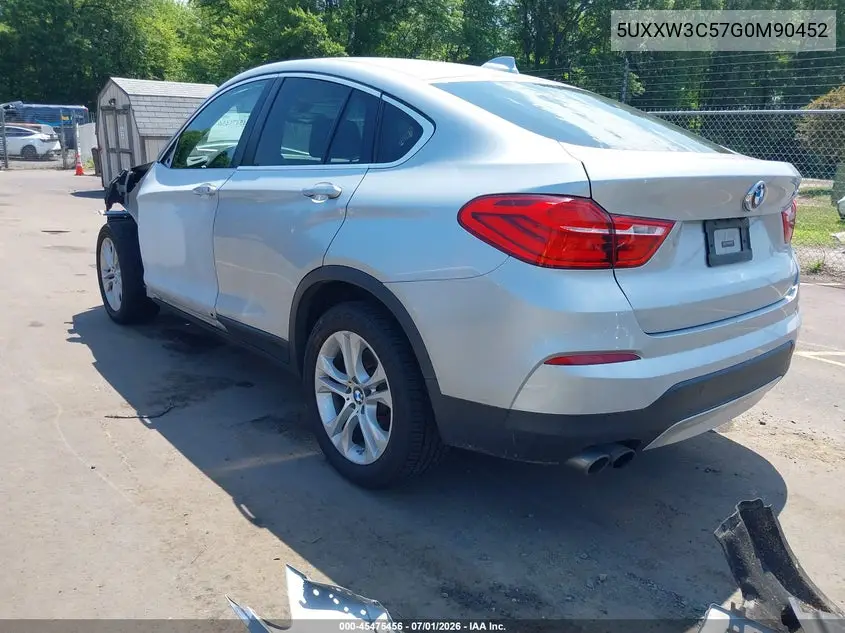 2016 BMW X4 xDrive28I VIN: 5UXXW3C57G0M90452 Lot: 45475456