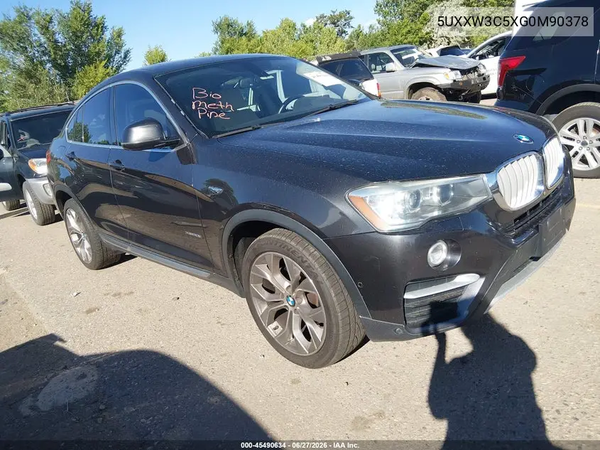2016 BMW X4 xDrive28I VIN: 5UXXW3C5XG0M90378 Lot: 45490634