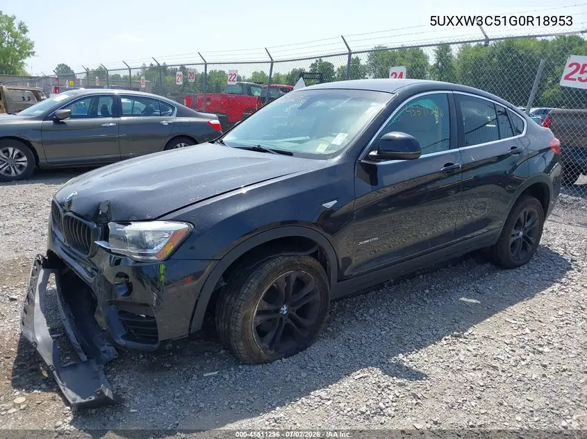 2016 BMW X4 xDrive28I VIN: 5UXXW3C51G0R18953 Lot: 45511296