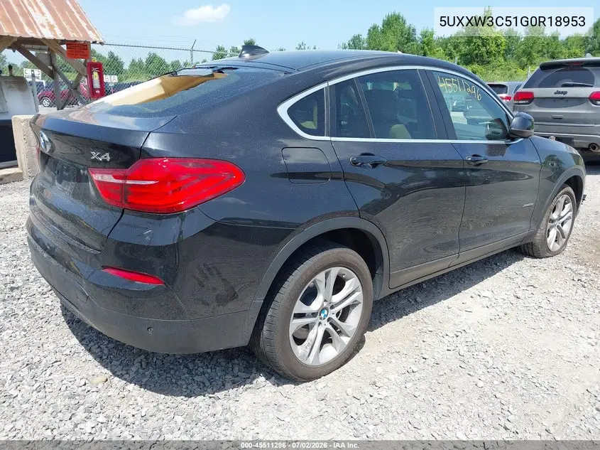 2016 BMW X4 xDrive28I VIN: 5UXXW3C51G0R18953 Lot: 45511296