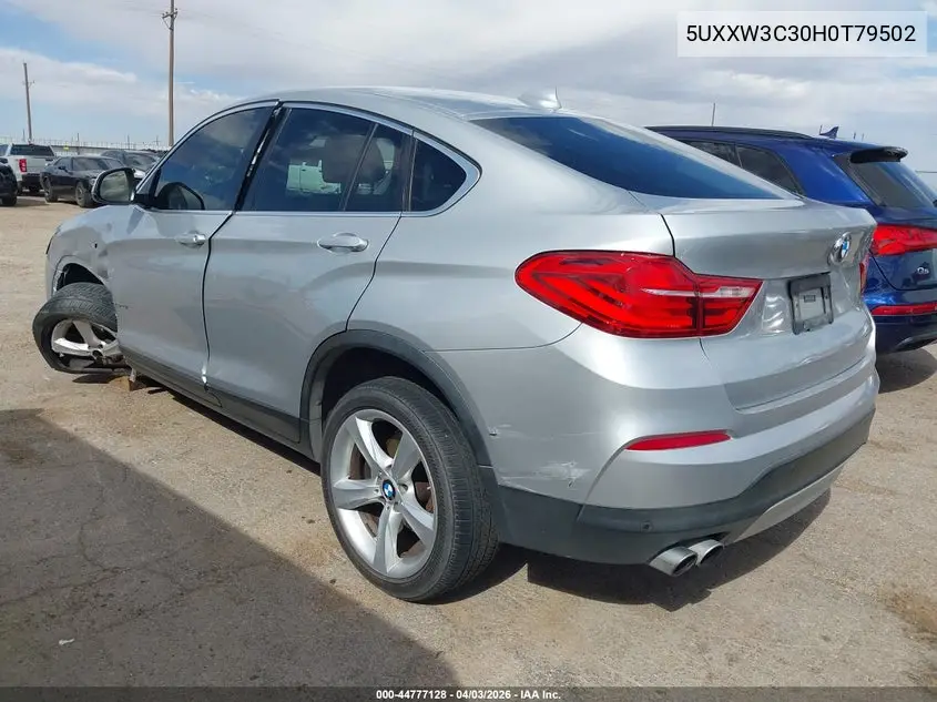 2017 BMW X4 xDrive28I VIN: 5UXXW3C30H0T79502 Lot: 44777128