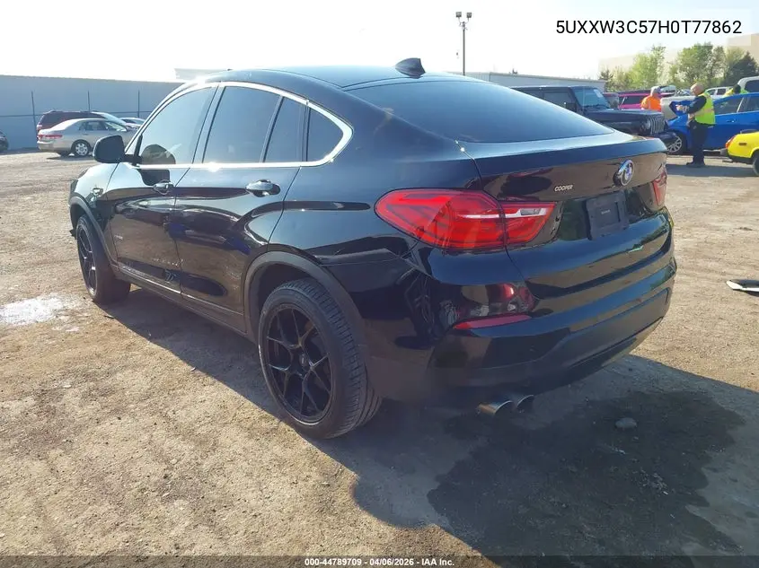 2017 BMW X4 xDrive28I VIN: 5UXXW3C57H0T77862 Lot: 44789709