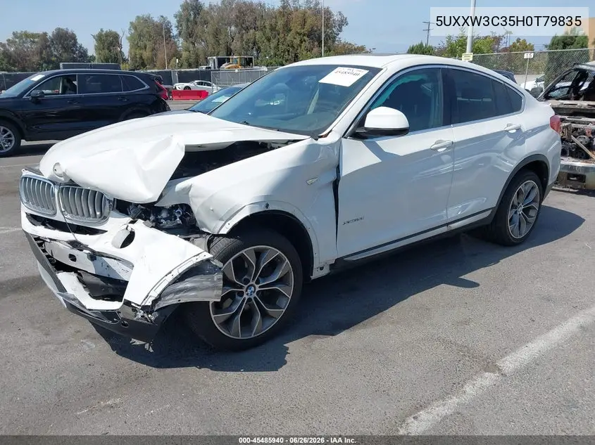 2017 BMW X4 xDrive28I VIN: 5UXXW3C35H0T79835 Lot: 45485940