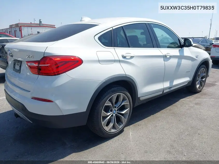 2017 BMW X4 xDrive28I VIN: 5UXXW3C35H0T79835 Lot: 45485940