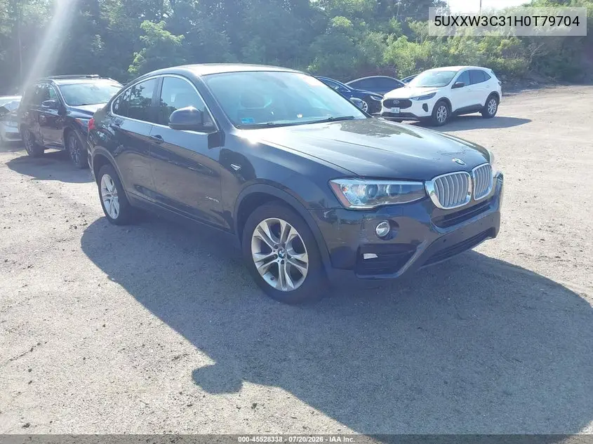 2017 BMW X4 xDrive28I VIN: 5UXXW3C31H0T79704 Lot: 45528338