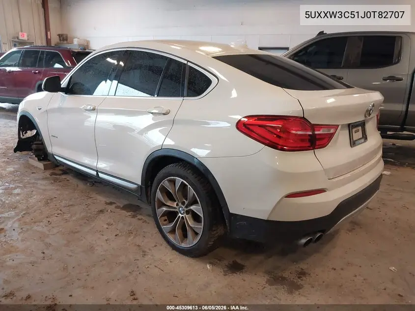2018 BMW X4 xDrive28I VIN: 5UXXW3C51J0T82707 Lot: 45309613