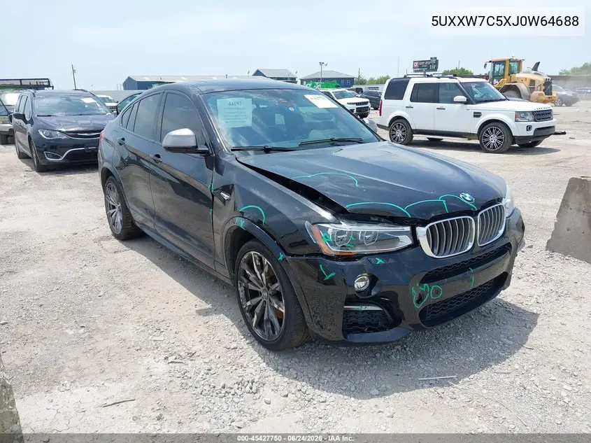 2018 BMW X4 M40I VIN: 5UXXW7C5XJ0W64688 Lot: 45427750